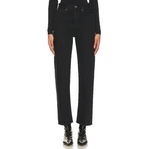 Agolde '90s' Black Pinch Waist High Rise Straight Denim Jean Size 25